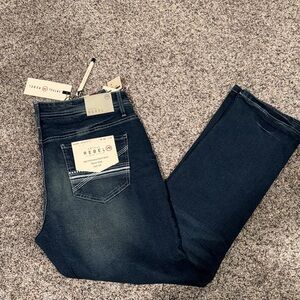 Rebel Athletic Fit Dark Wash Jeans